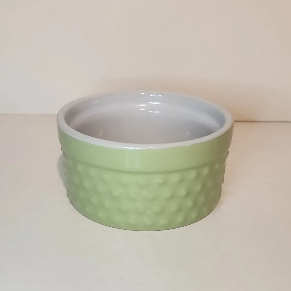Green Pier 1 Imports Ramekin Dish Baking Soufflé Bowl